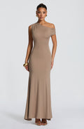 Flourenne Fyora Maxi Dress in Stone