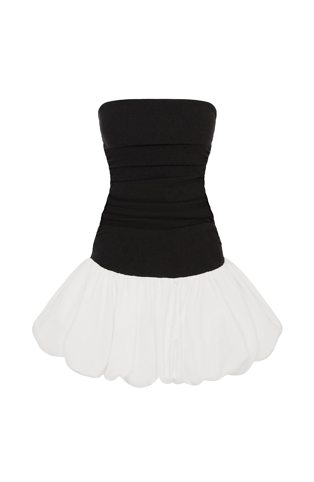 Flourenne Gemina Mini Dress in Black/White