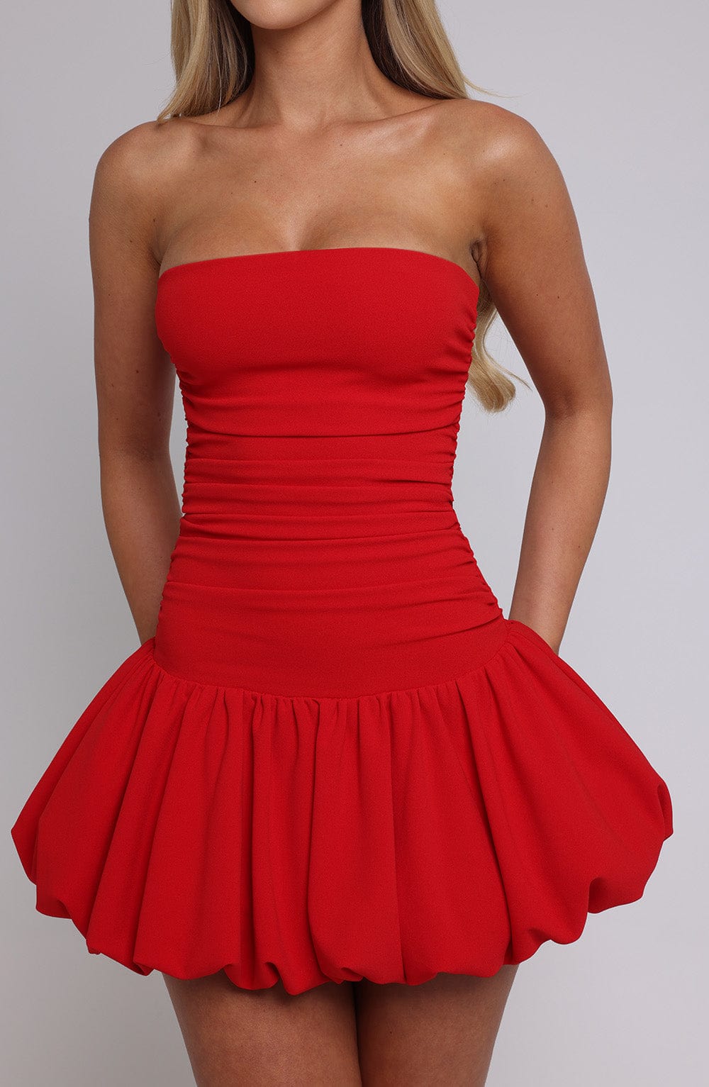Flourenne Gemina Mini Dress in Red