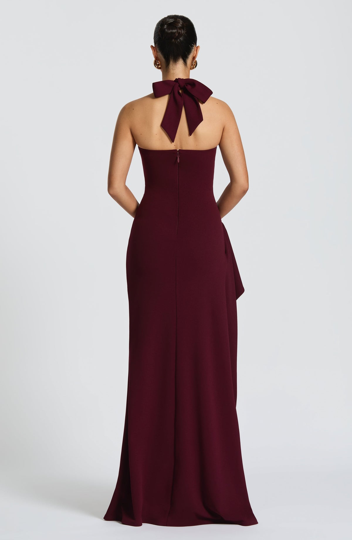 Flourenne Genelle Maxi Dress in Cherry Lacquer