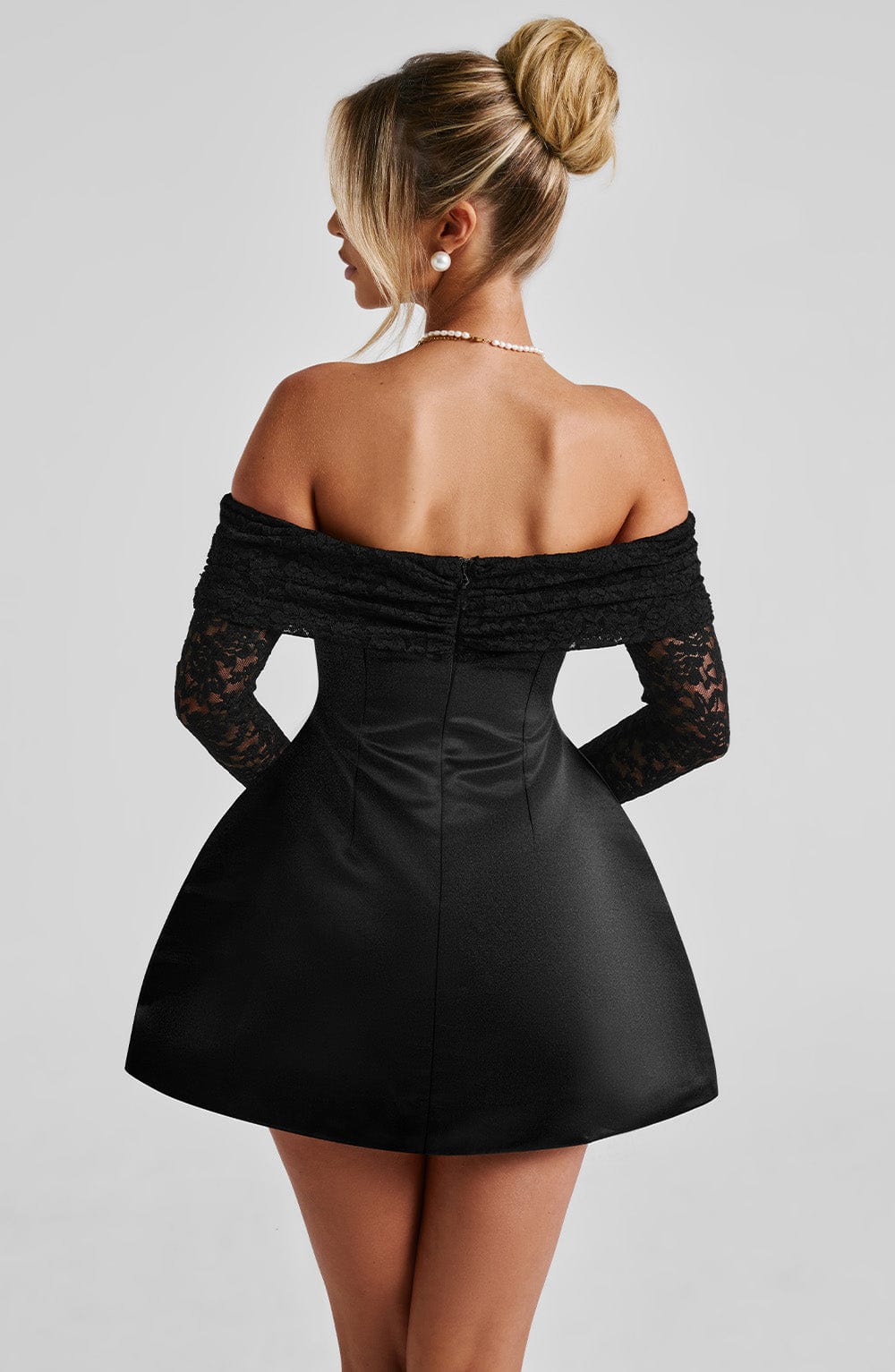 Flourenne Georgianne Mini Dress in Black