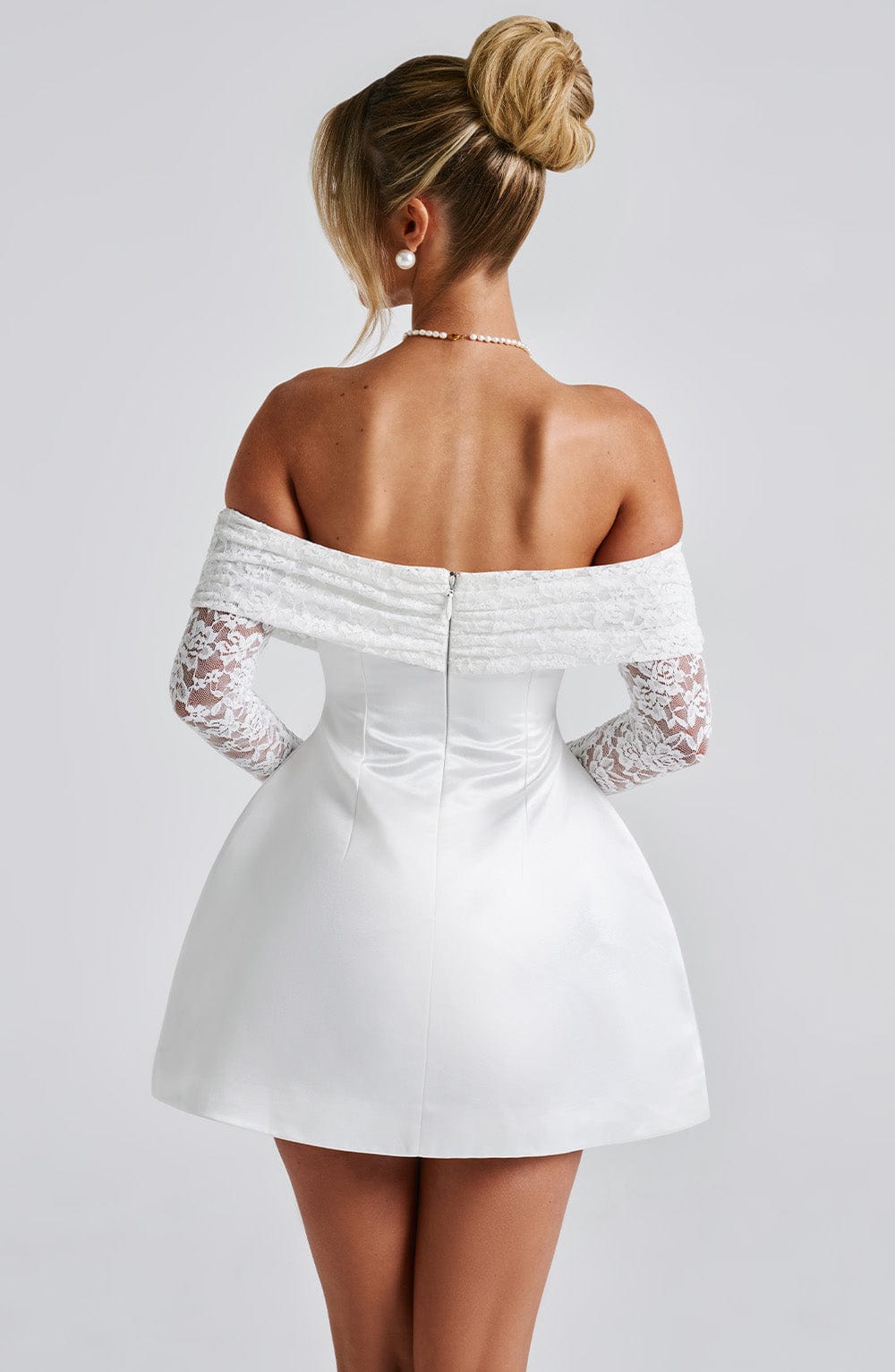 Flourenne Georgianne Mini Dress in Ivory
