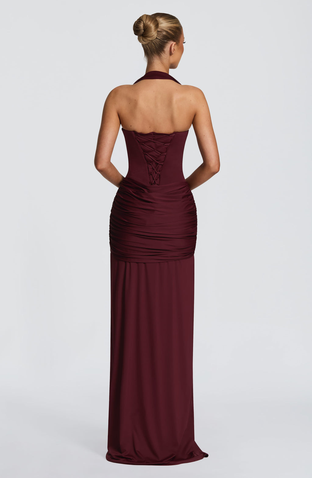 Flourenne Giana Maxi Dress in Cherry Lacquer