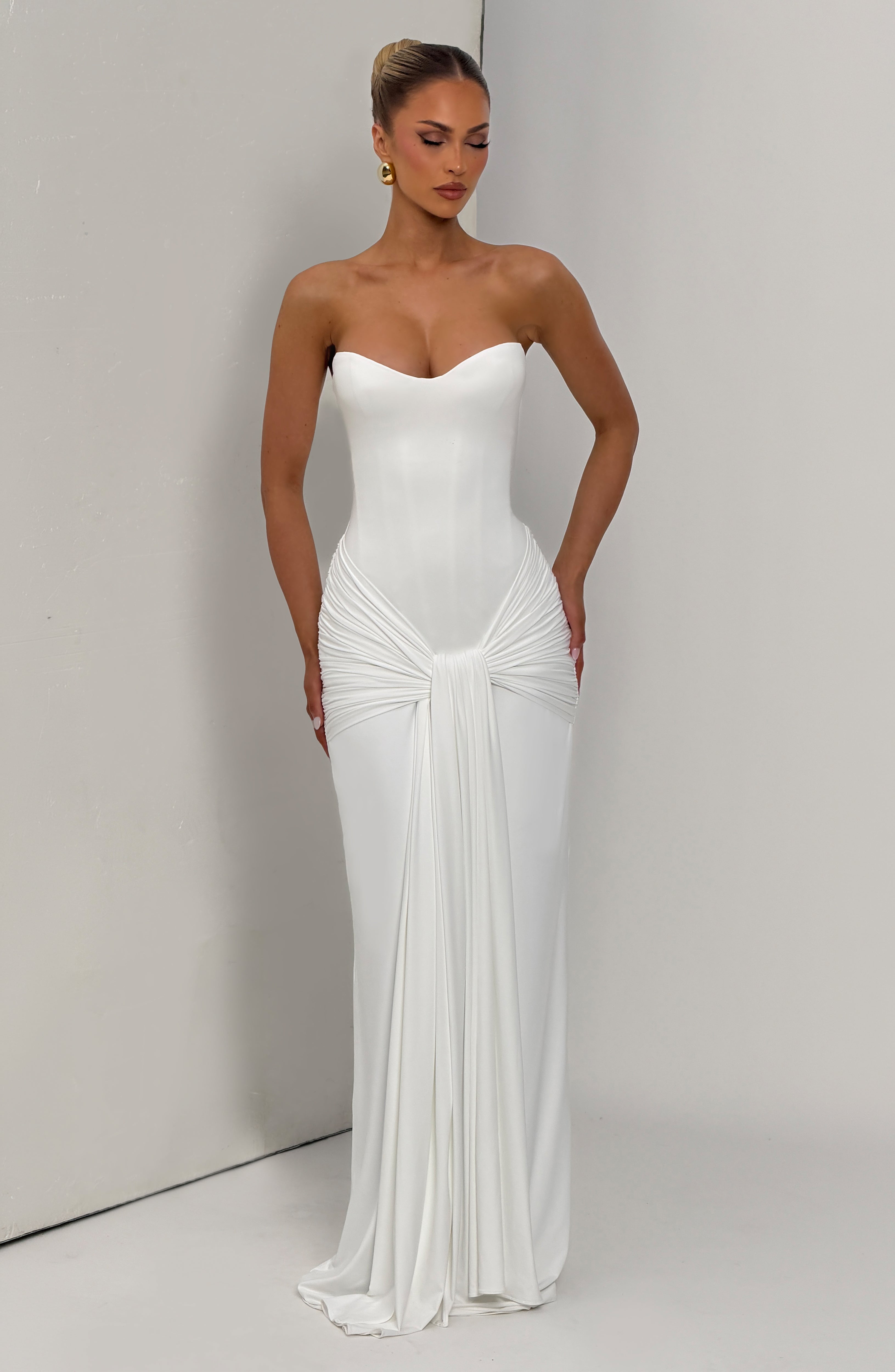 Flourenne Giana Maxi Dress in Ivory