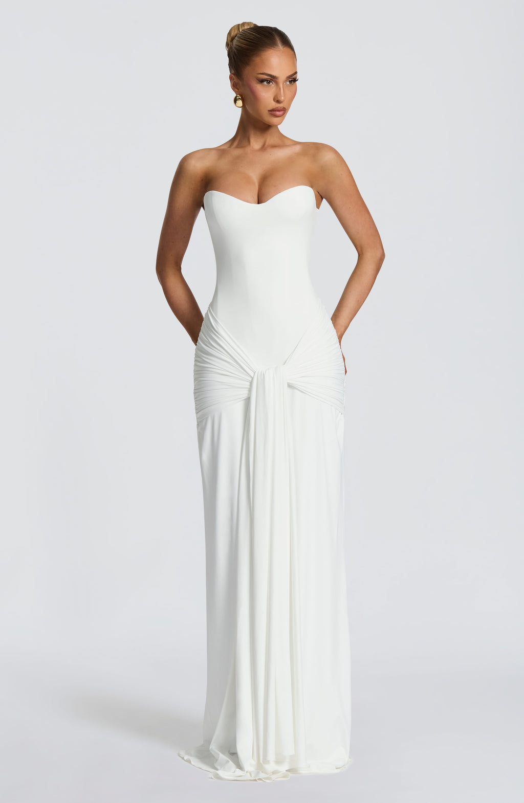 Flourenne Giana Maxi Dress in Ivory