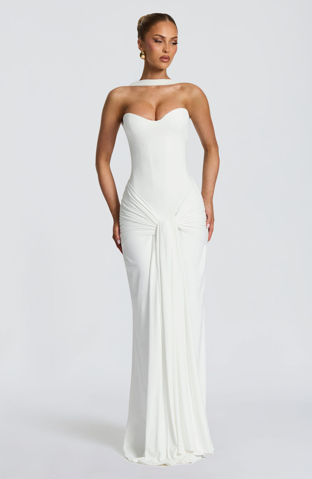 Flourenne Giana Maxi Dress in Ivory