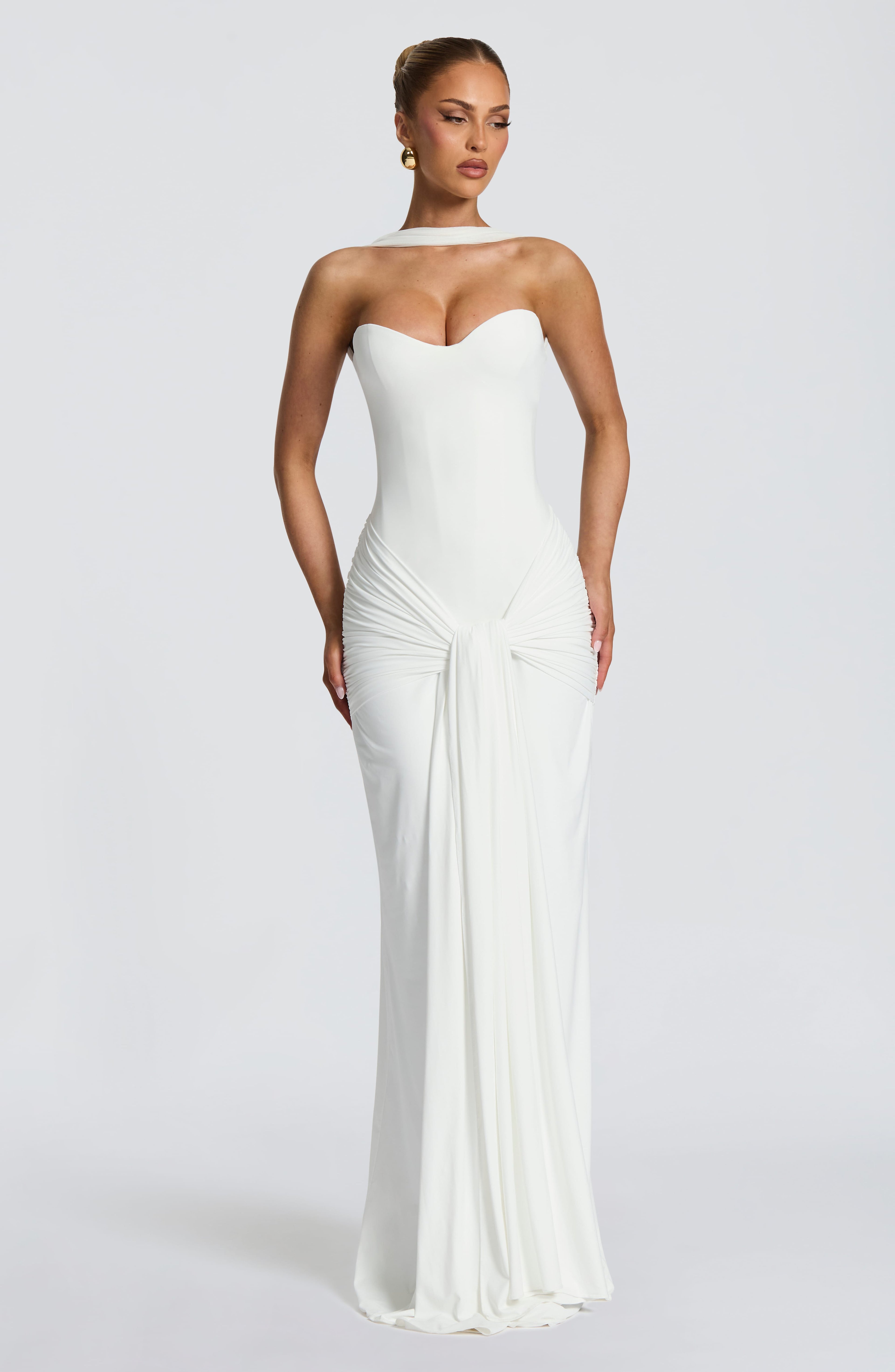 Flourenne Giana Maxi Dress in Ivory