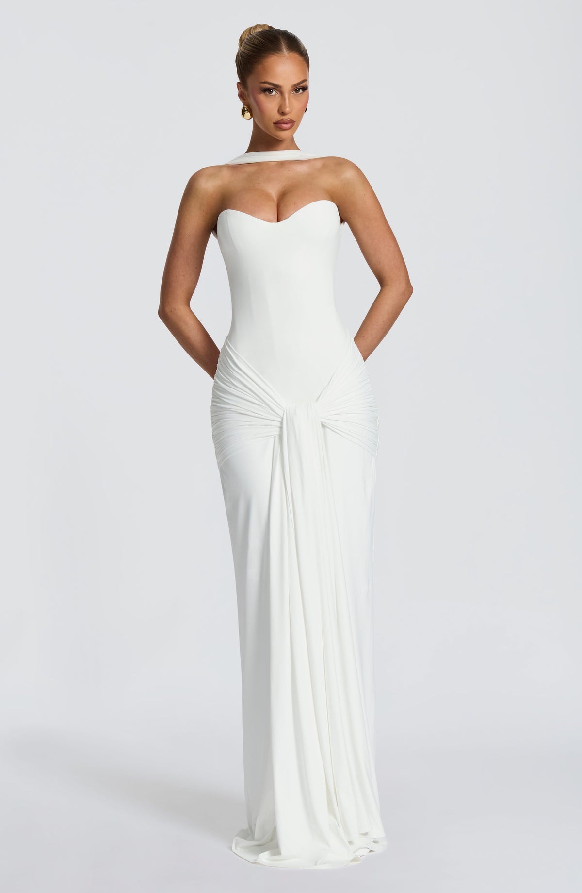 Flourenne Giana Maxi Dress in Ivory
