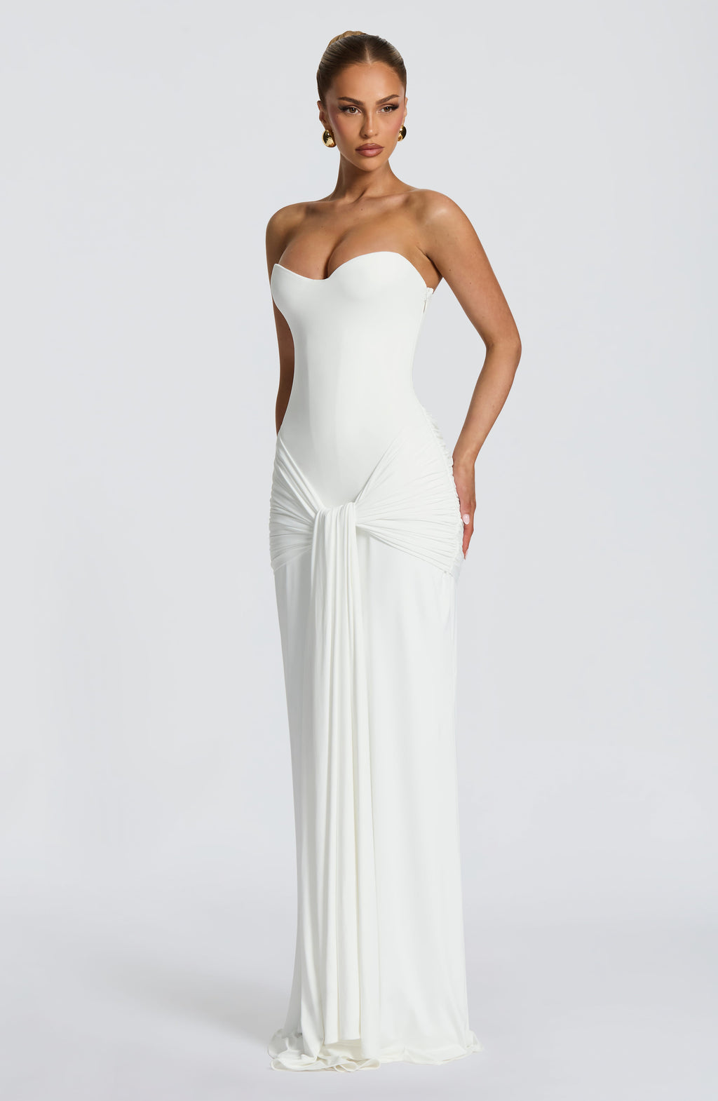 Flourenne Giana Maxi Dress in Ivory