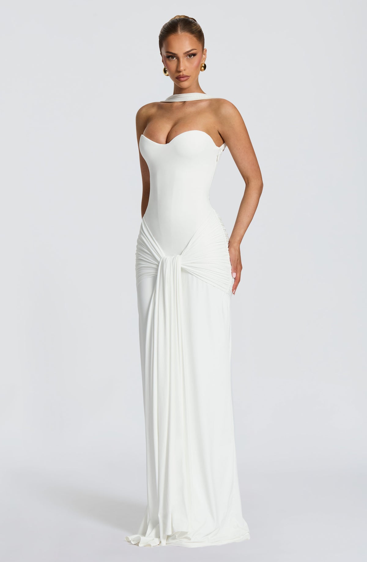 Flourenne Giana Maxi Dress in Ivory