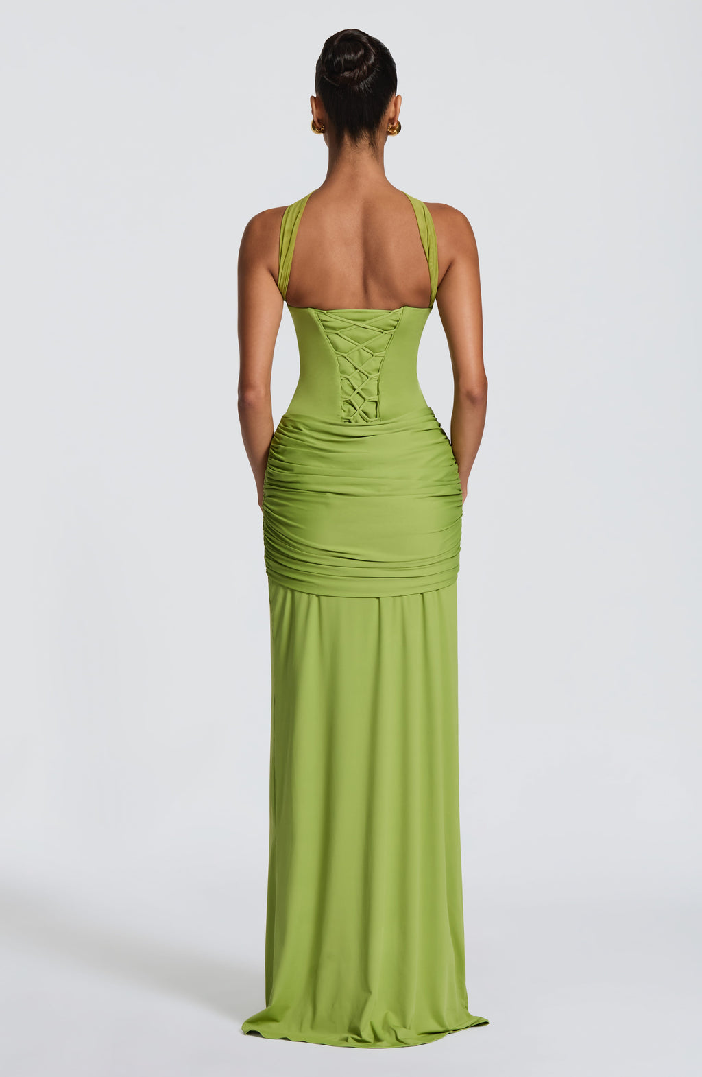 Flourenne Giana Maxi Dress in Olive