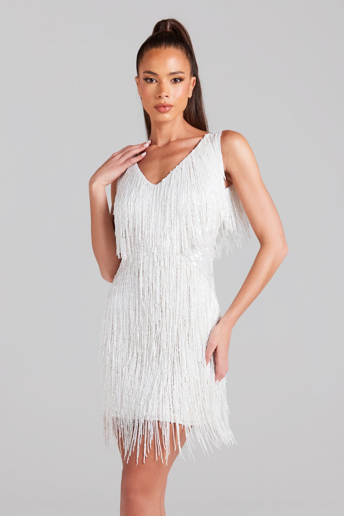 Ginevra Mini Dress #Colour_White