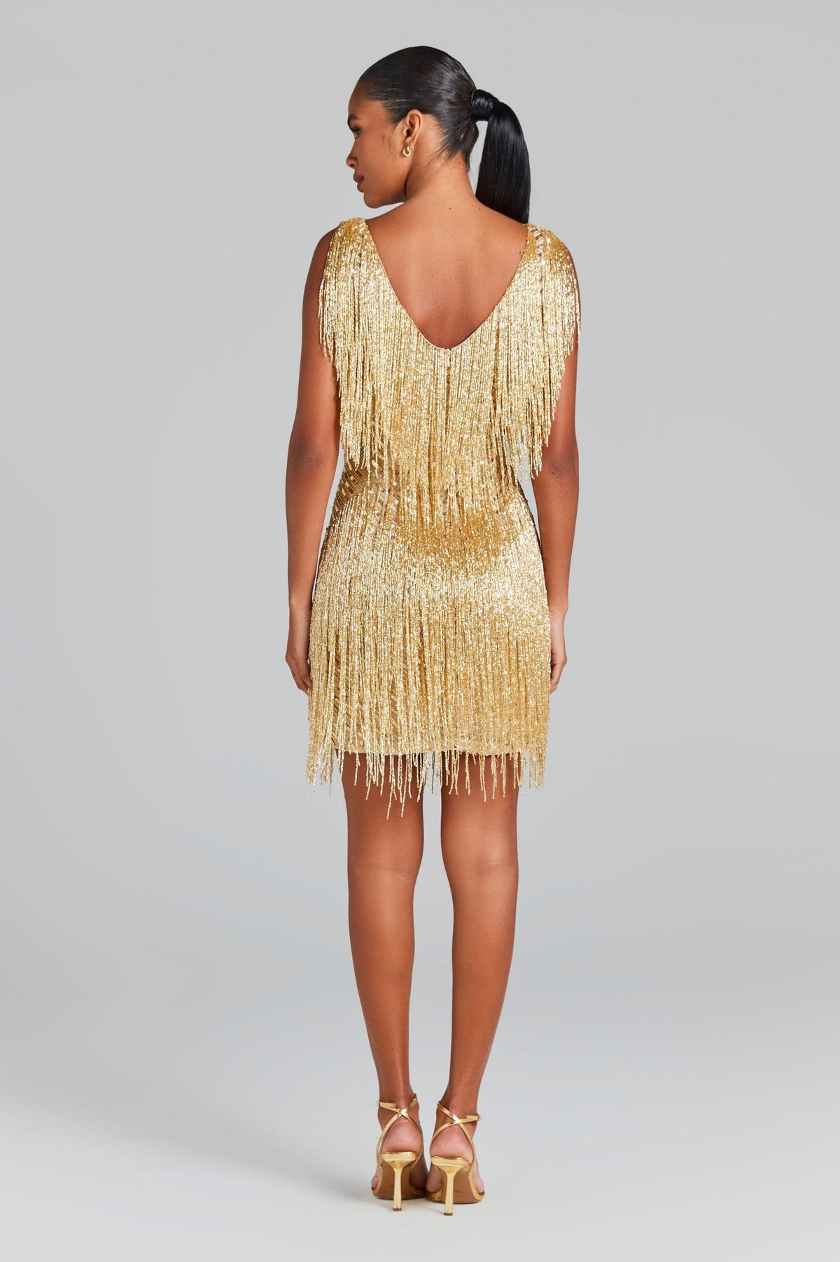 Ginevra Mini Dress #Colour_Gold