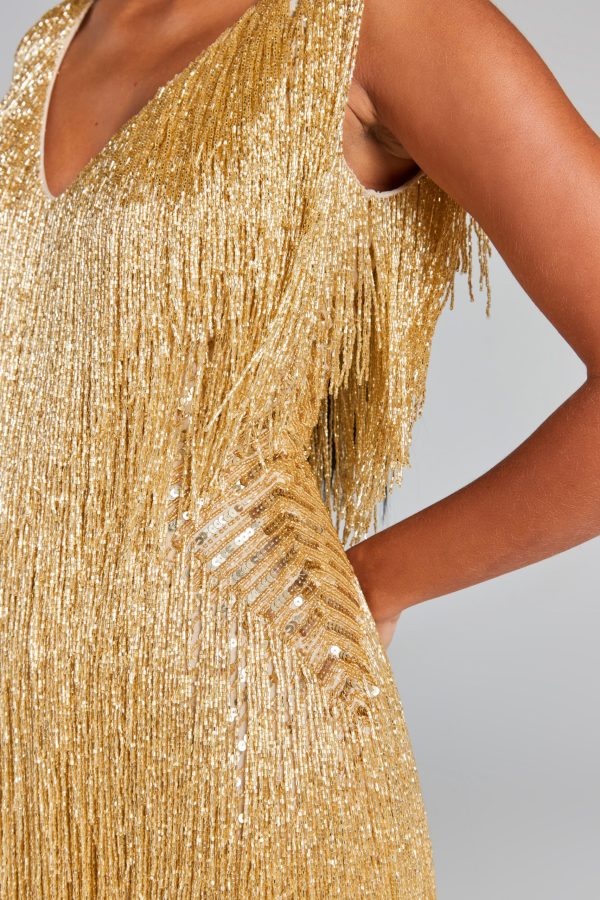 Ginevra Mini Dress #Colour_Gold