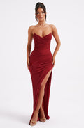 Flourenne Giovina Maxi Dress in Wine