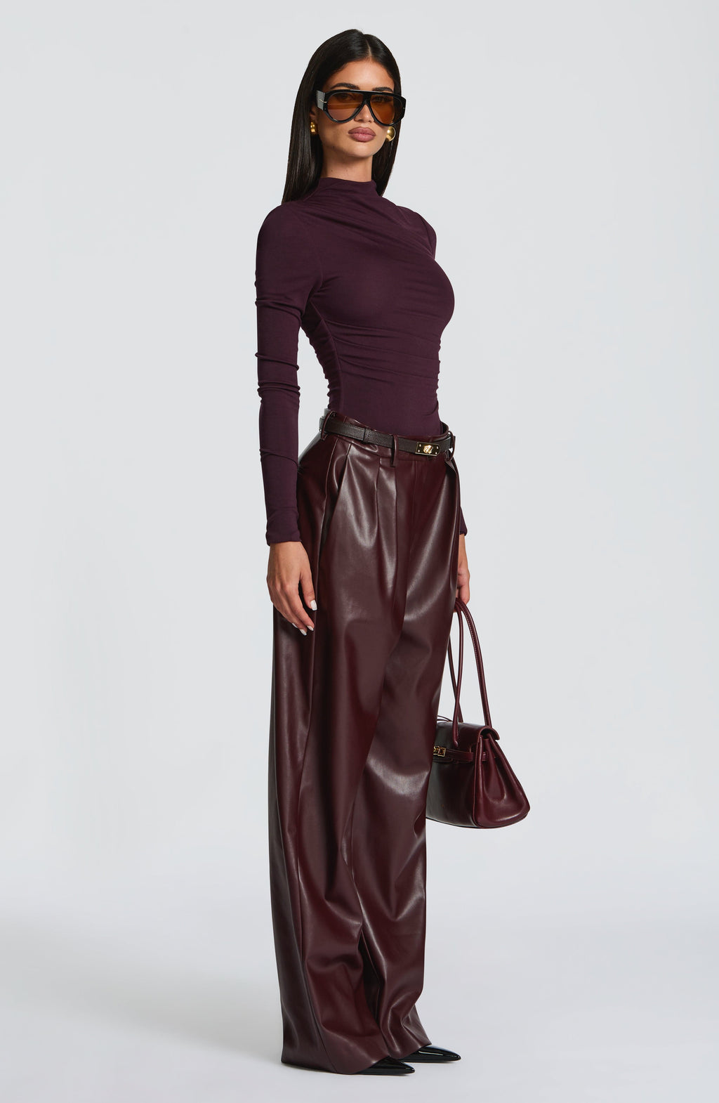Flourenne Glenna Pants in Plum