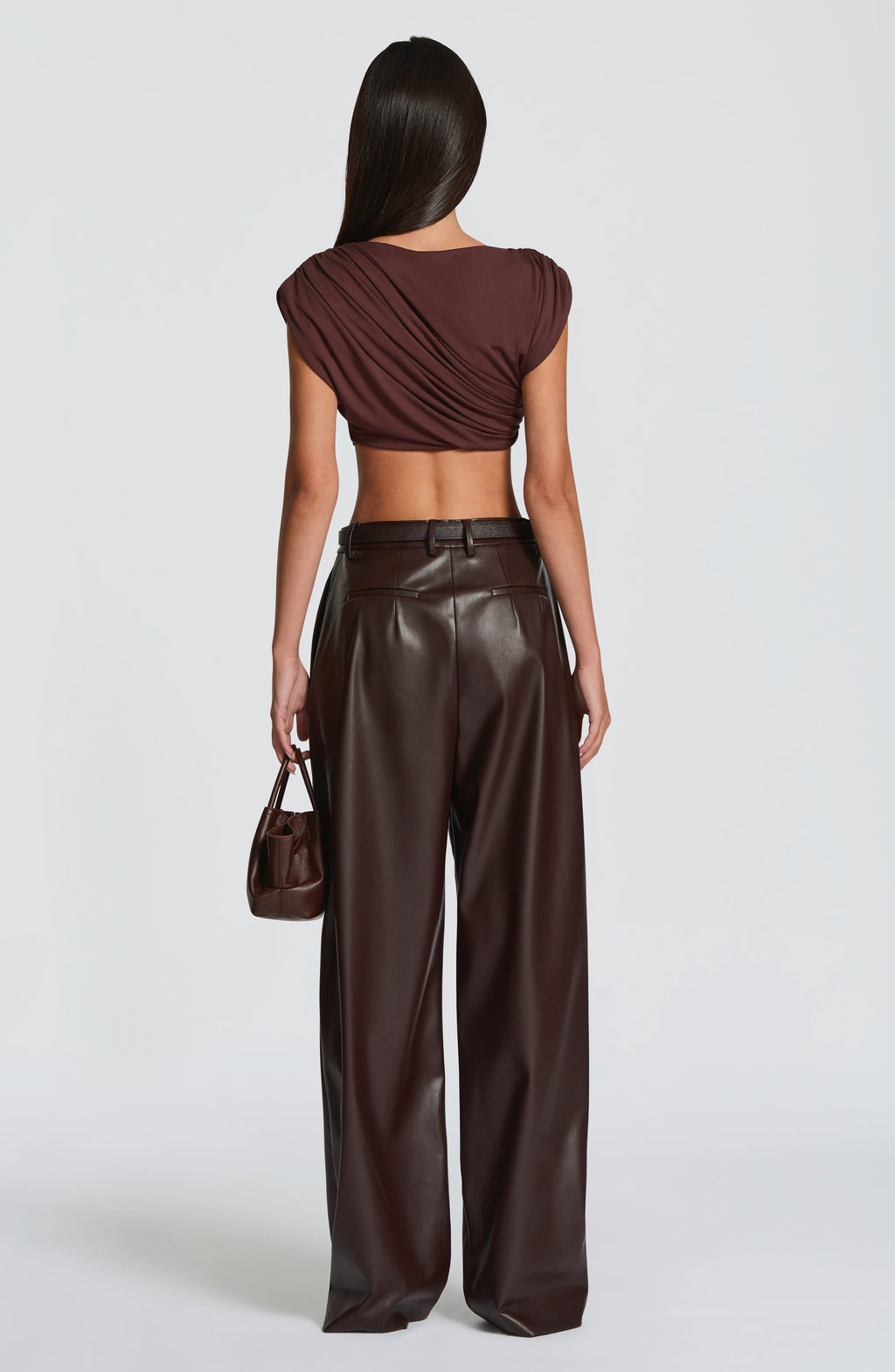 Flourenne Glenna Pants in Plum Brown