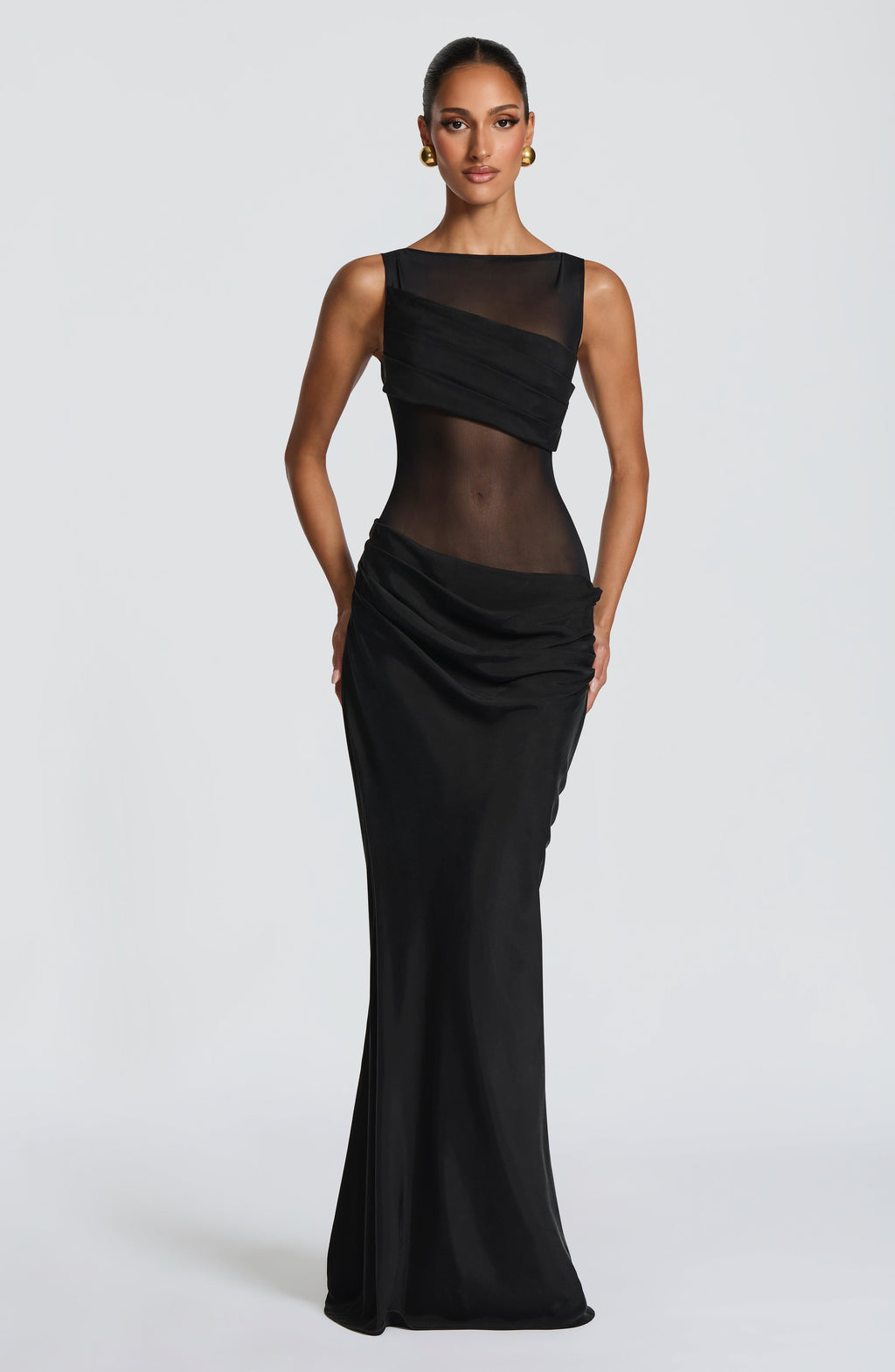 Flourenne Gracelle Maxi Dress in Black