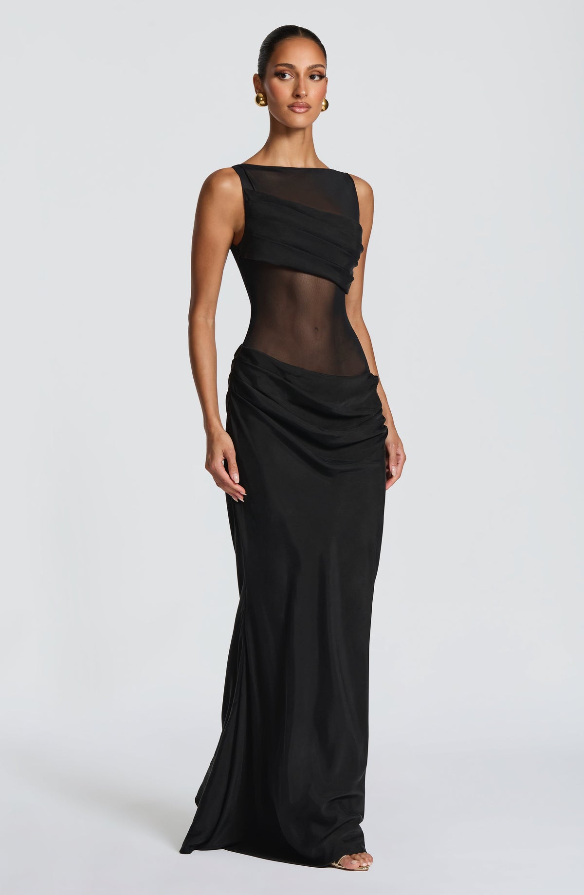 Flourenne Gracelle Maxi Dress in Black