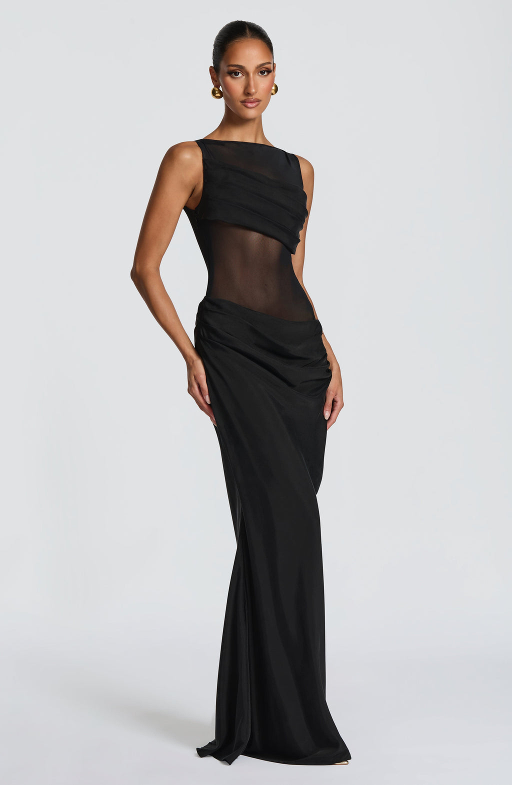 Flourenne Gracelle Maxi Dress in Black