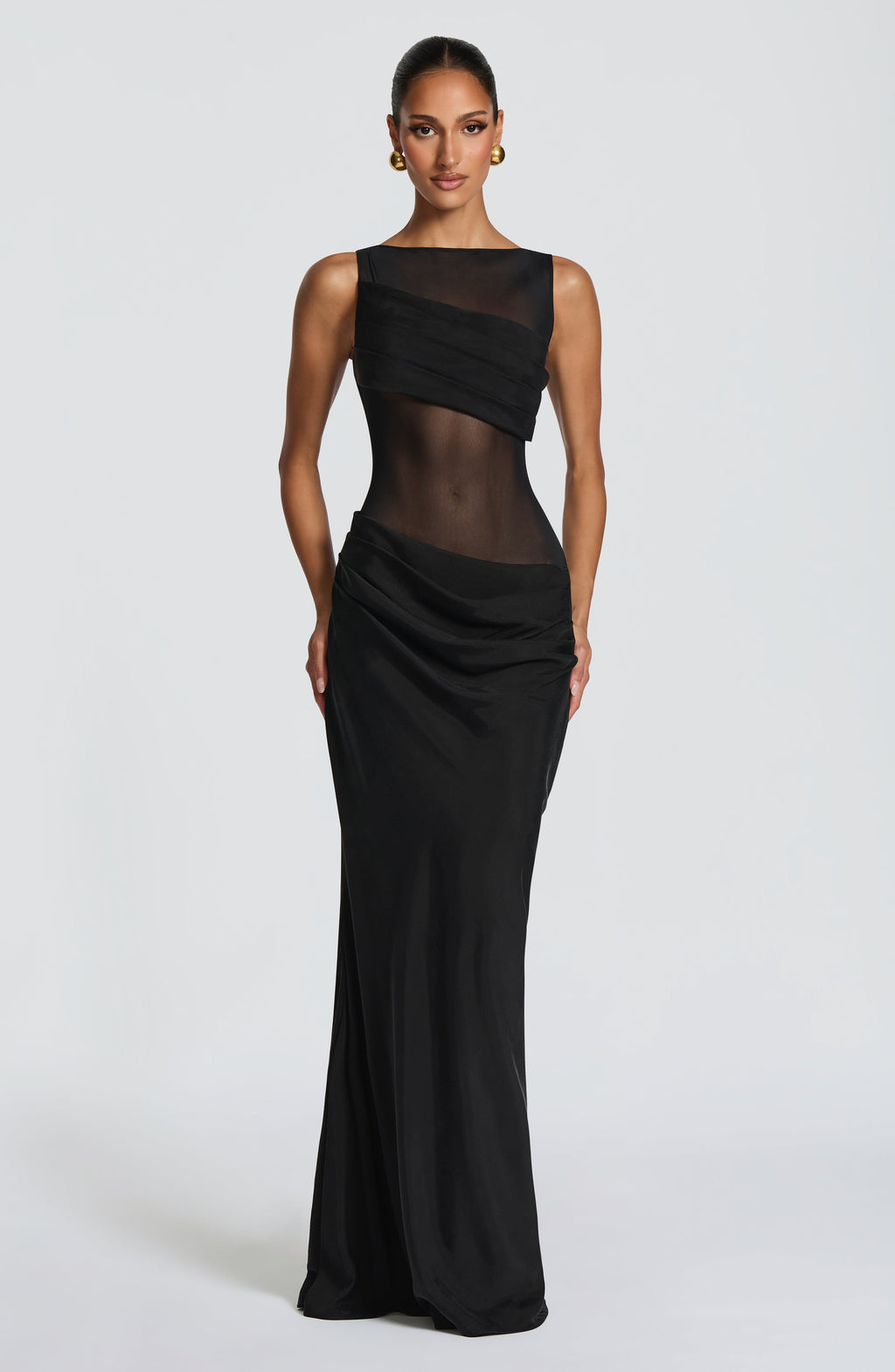 Flourenne Gracelle Maxi Dress in Black
