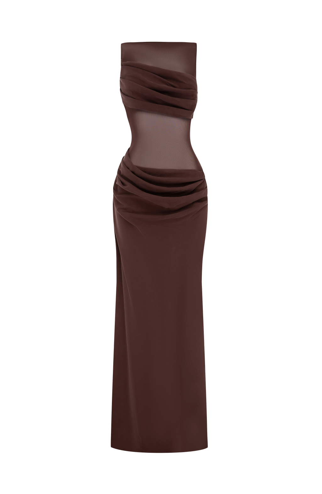 Flourenne Gracelle Maxi Dress in Plum Brown