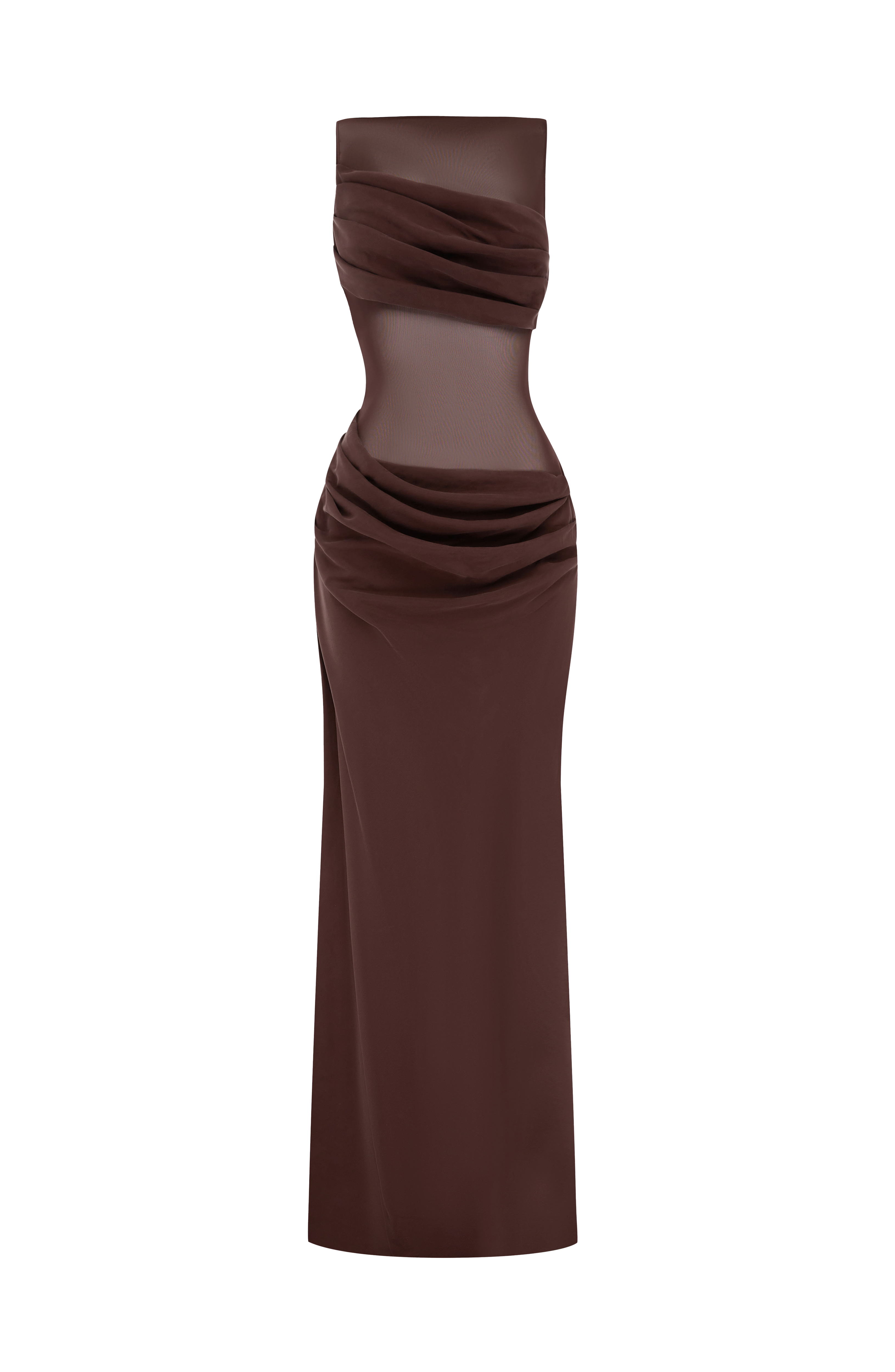 Flourenne Gracelle Maxi Dress in Plum Brown