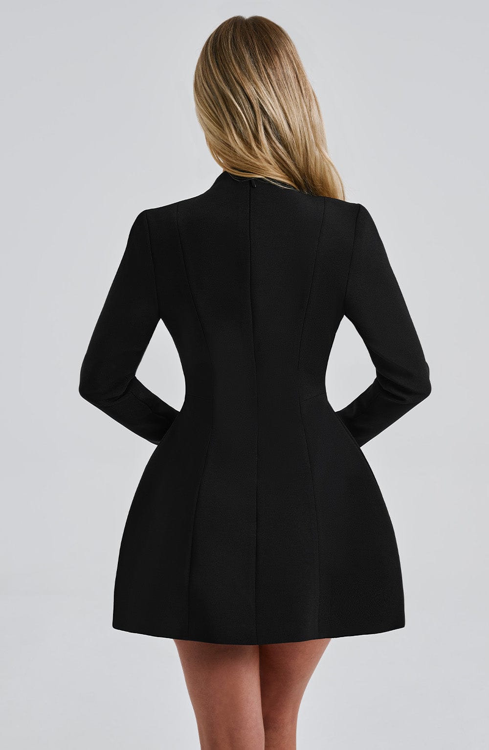Flourenne Gretta Mini Dress in Black