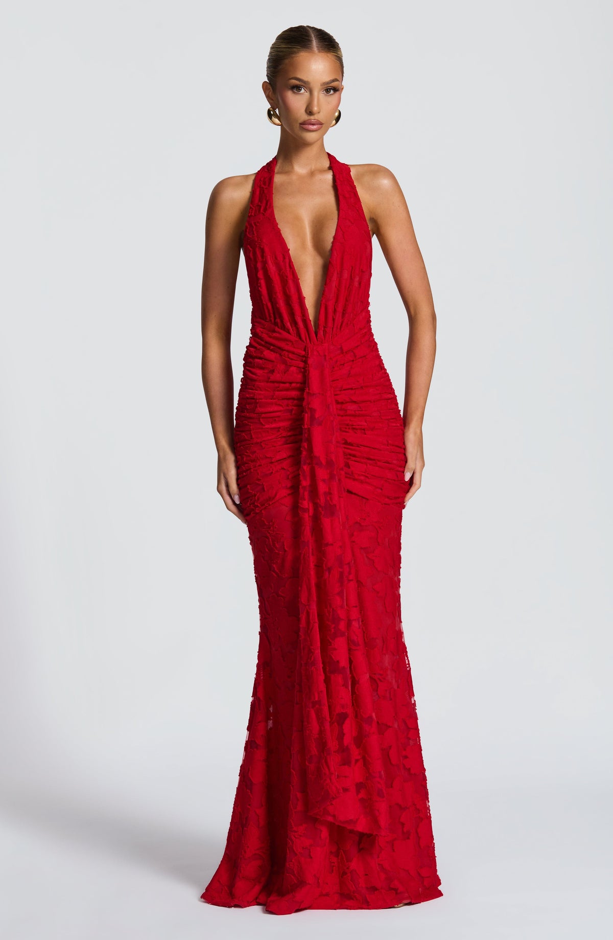 Flourenne Guinevra Maxi Dress in Red