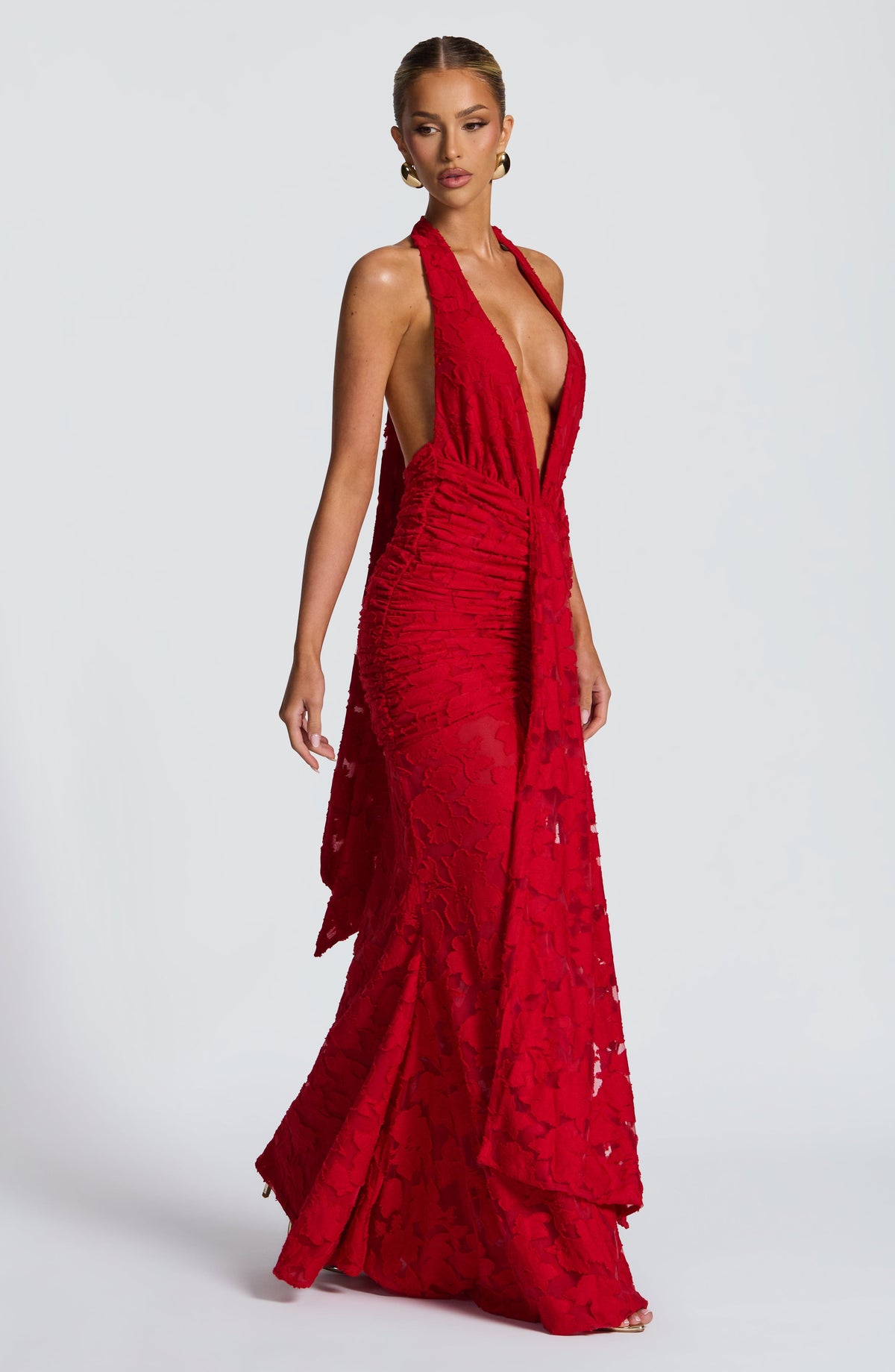 Flourenne Guinevra Maxi Dress in Red