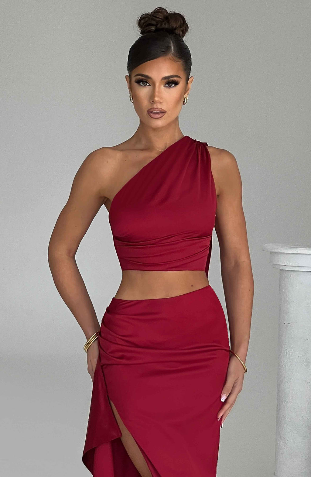 Flourenne Halsyn Top in Wine