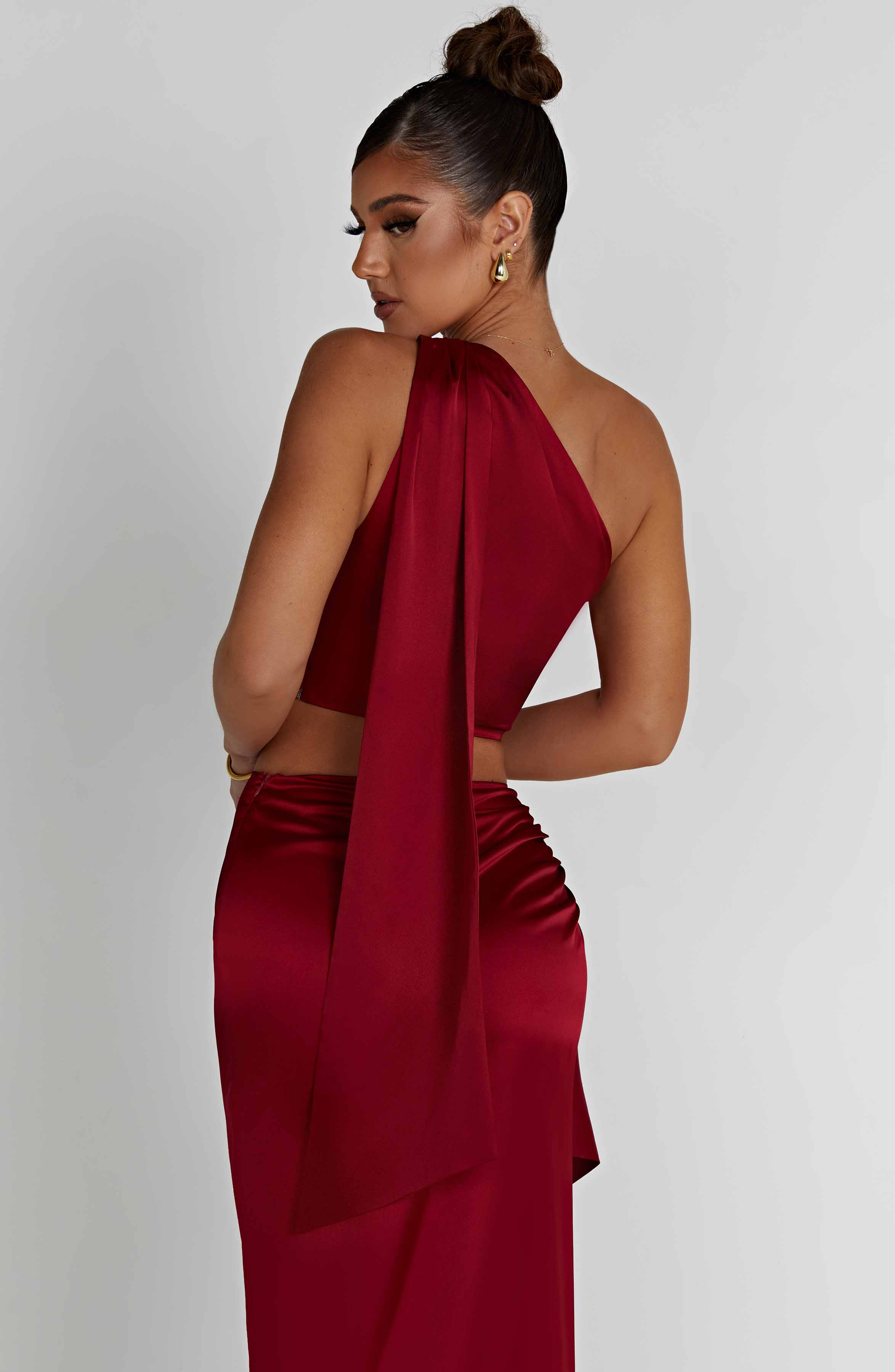 Flourenne Halsyn Top in Wine