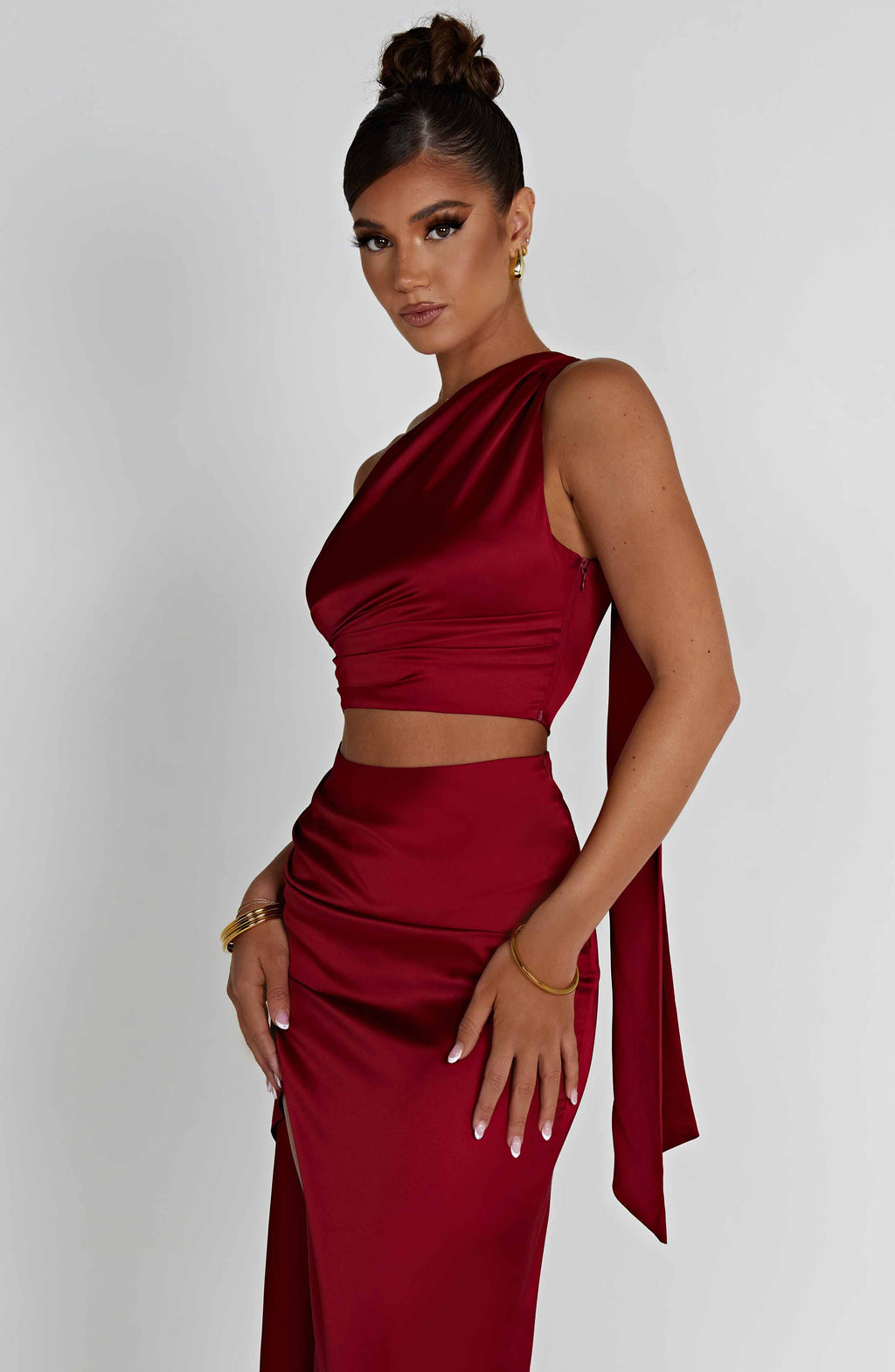 Flourenne Halsyn Top in Wine