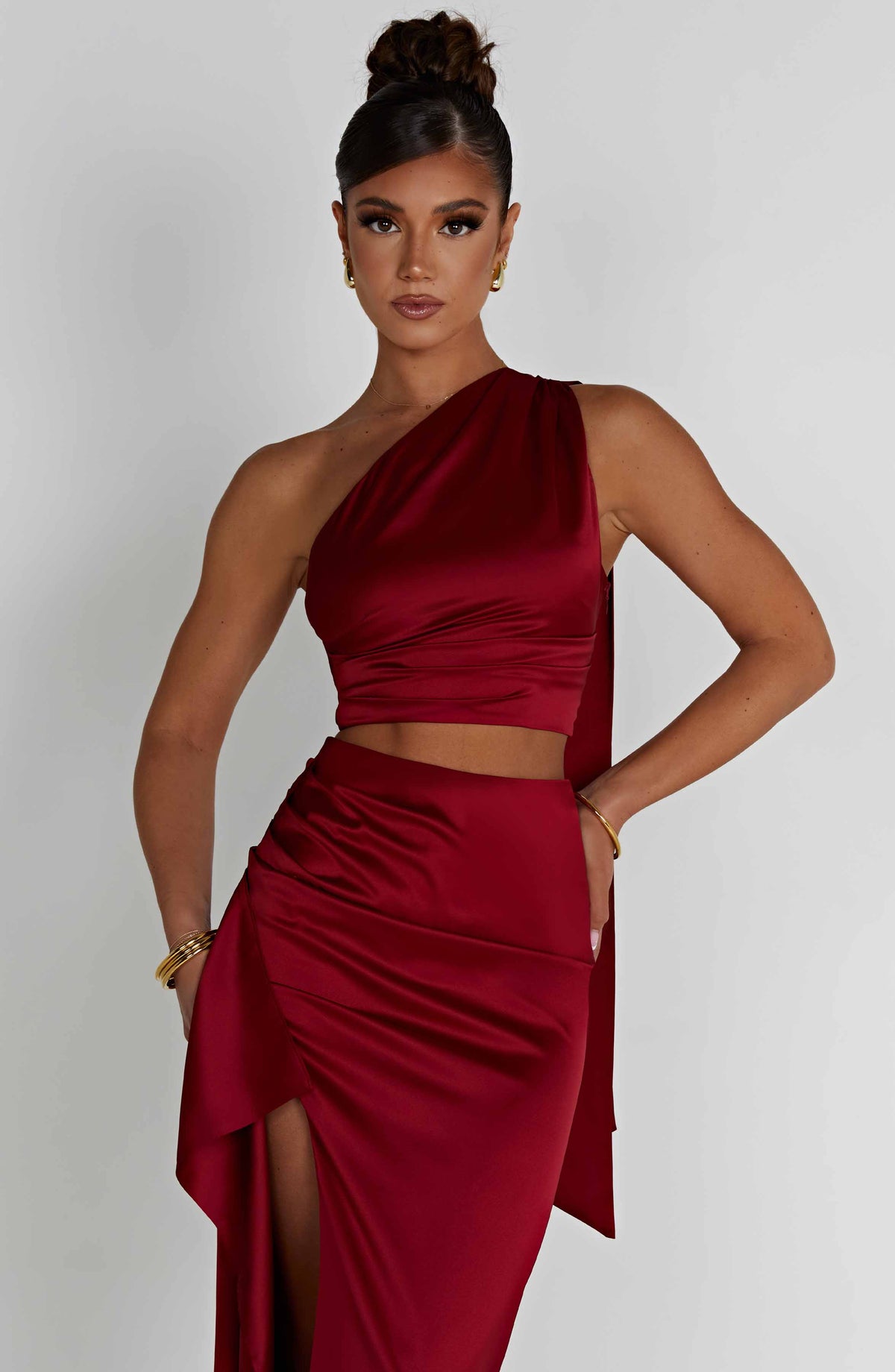 Flourenne Halsyn Top in Wine