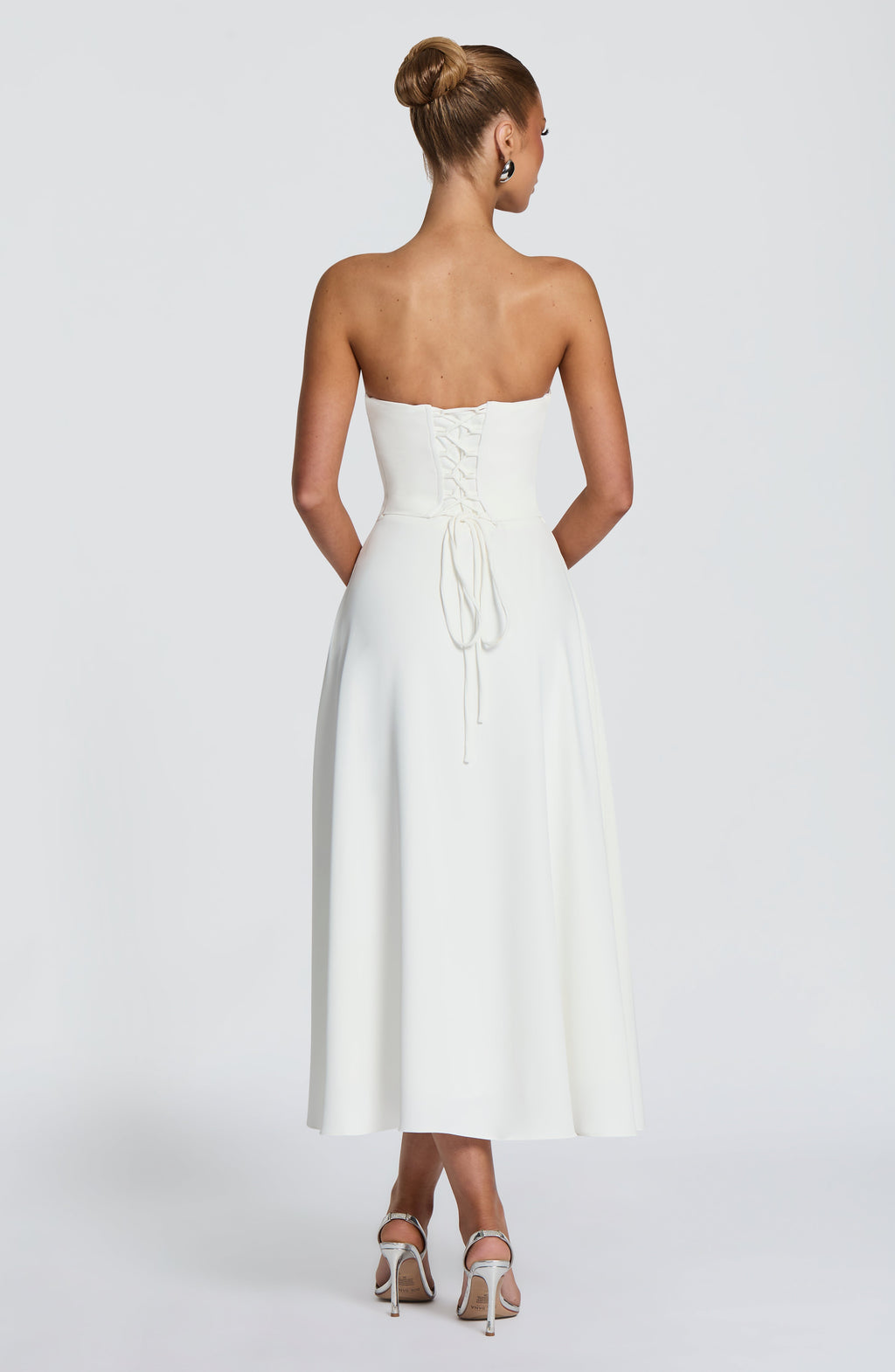 Flourenne Harlowe Midi Dress in Ivory