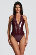 Flourenne Harlyn Bodysuit in Cherry Lacquer