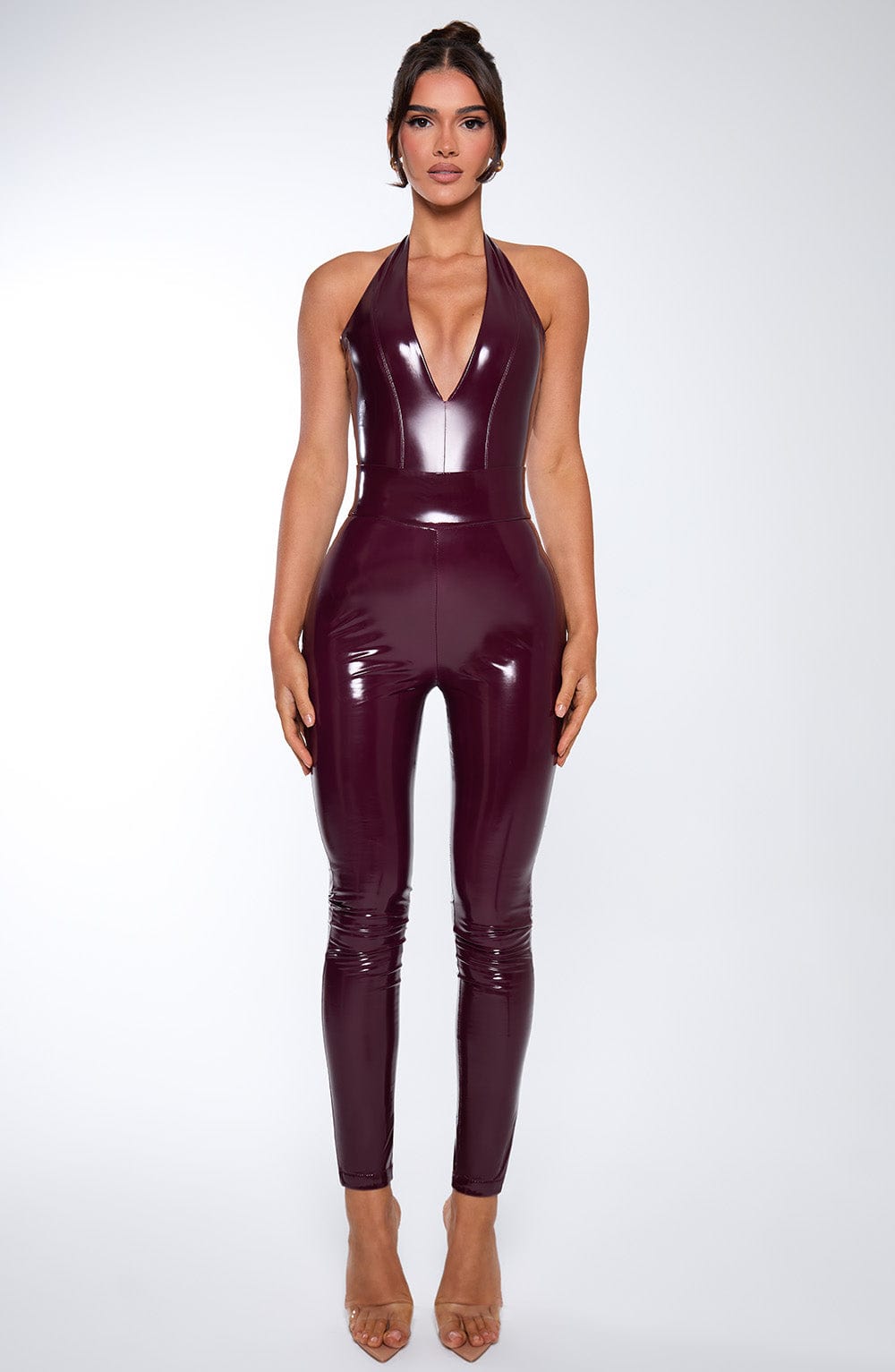 Flourenne Harlyn Bodysuit in Cherry Lacquer