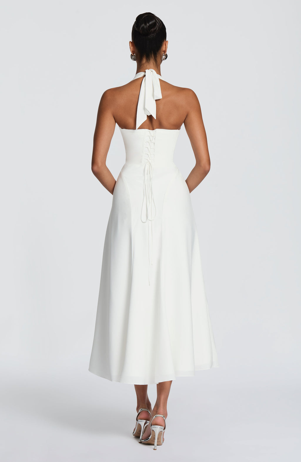 Flourenne Haylen Midi Dress in Ivory