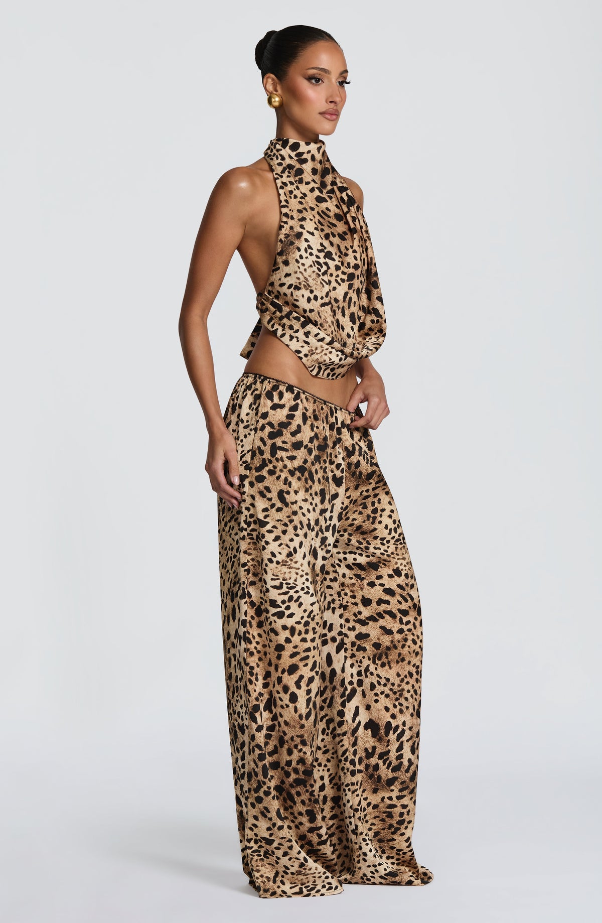 Flourenne Hazelle Top in Leopard Print
