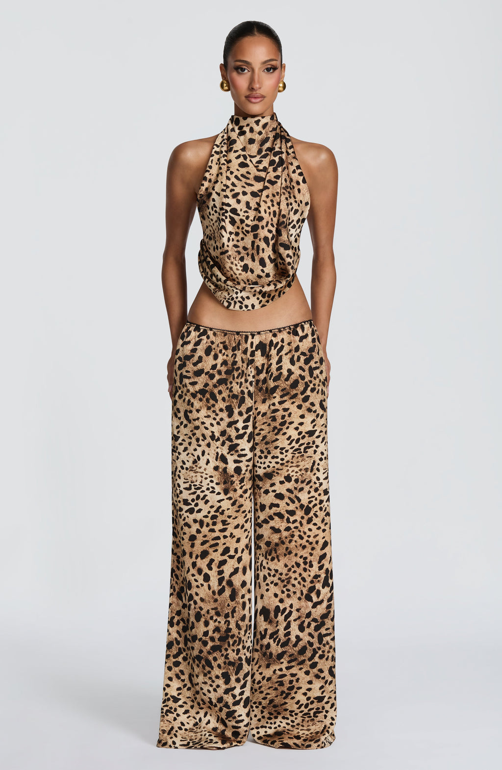 Flourenne Hazelle Top in Leopard Print
