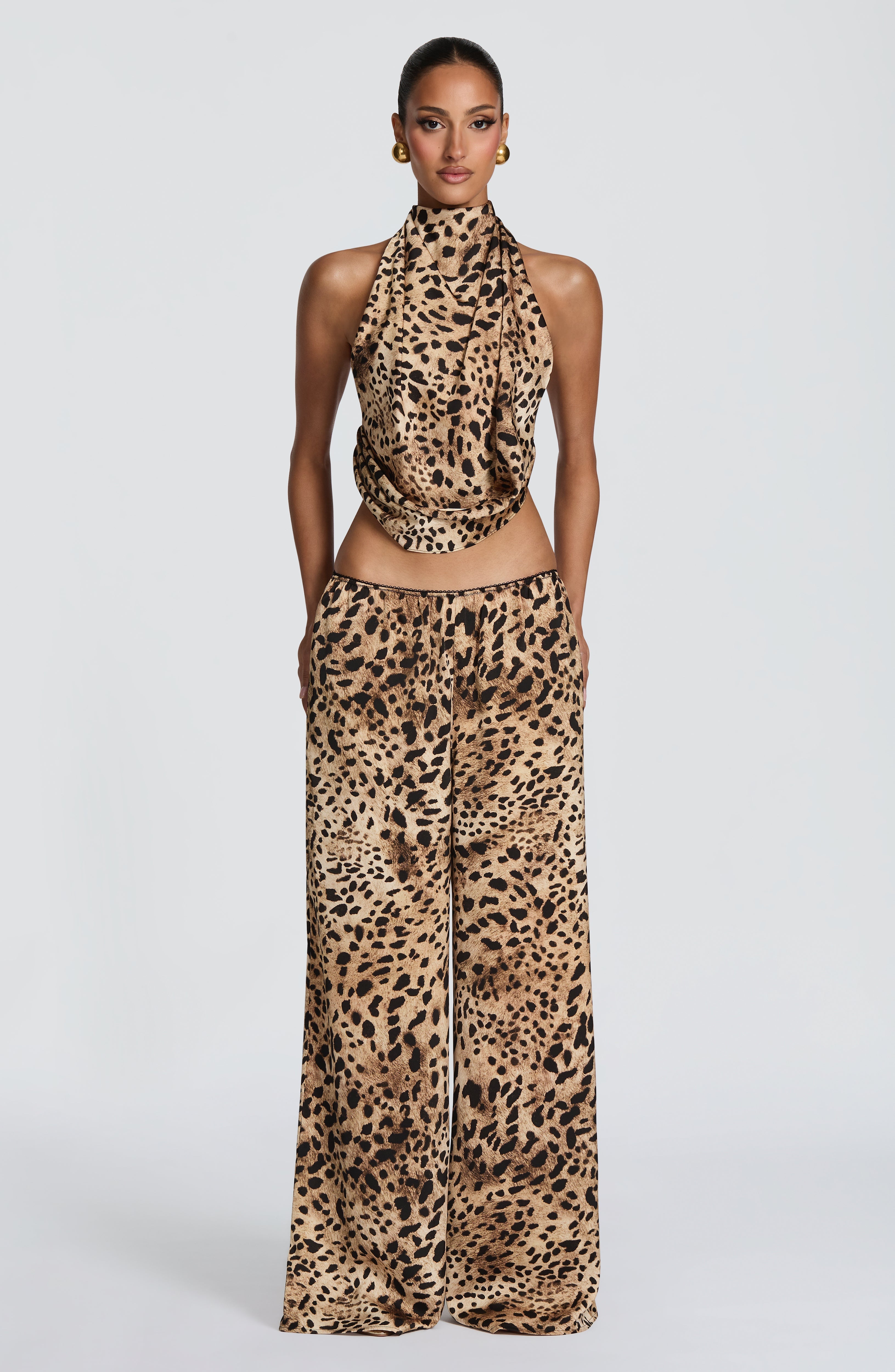Flourenne Hazelle Top in Leopard Print