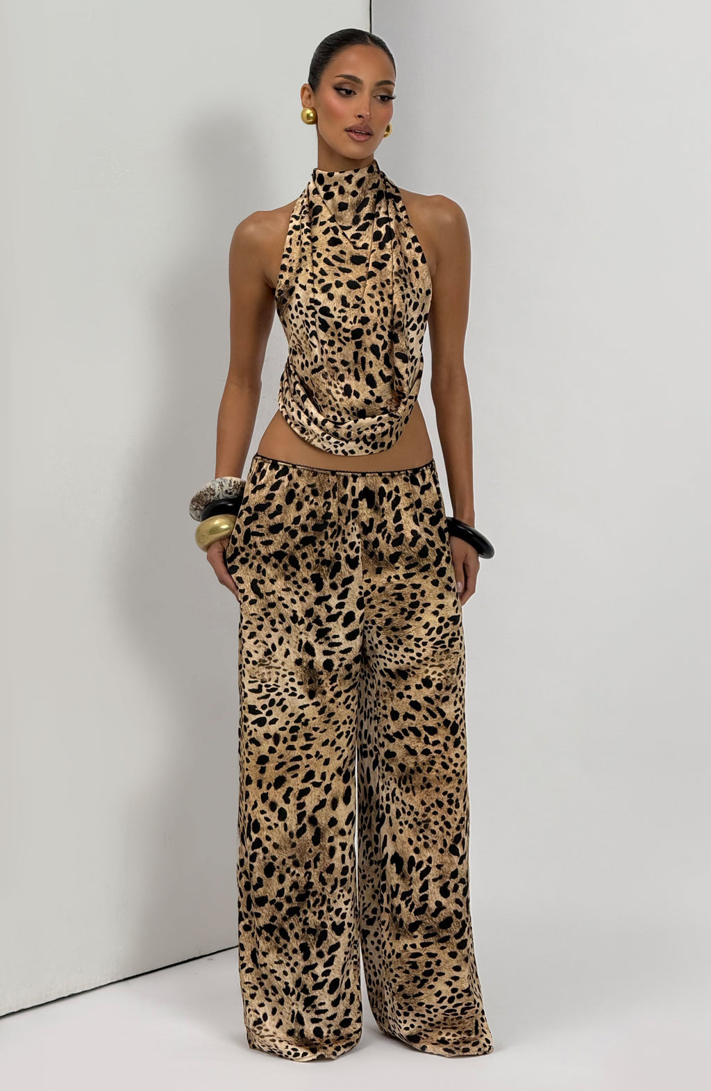 Flourenne Hazelle Top in Leopard Print