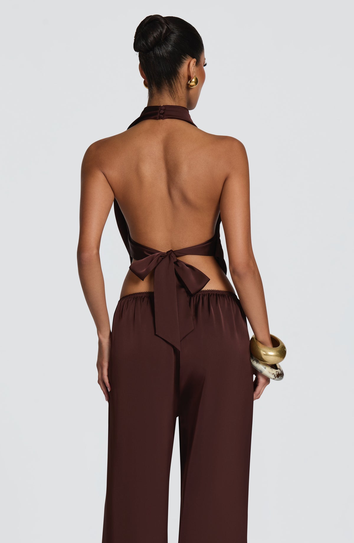 Flourenne Hazelle Top in Plum Brown