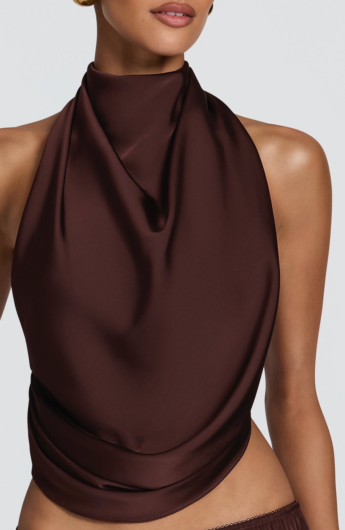 Flourenne Hazelle Top in Plum Brown