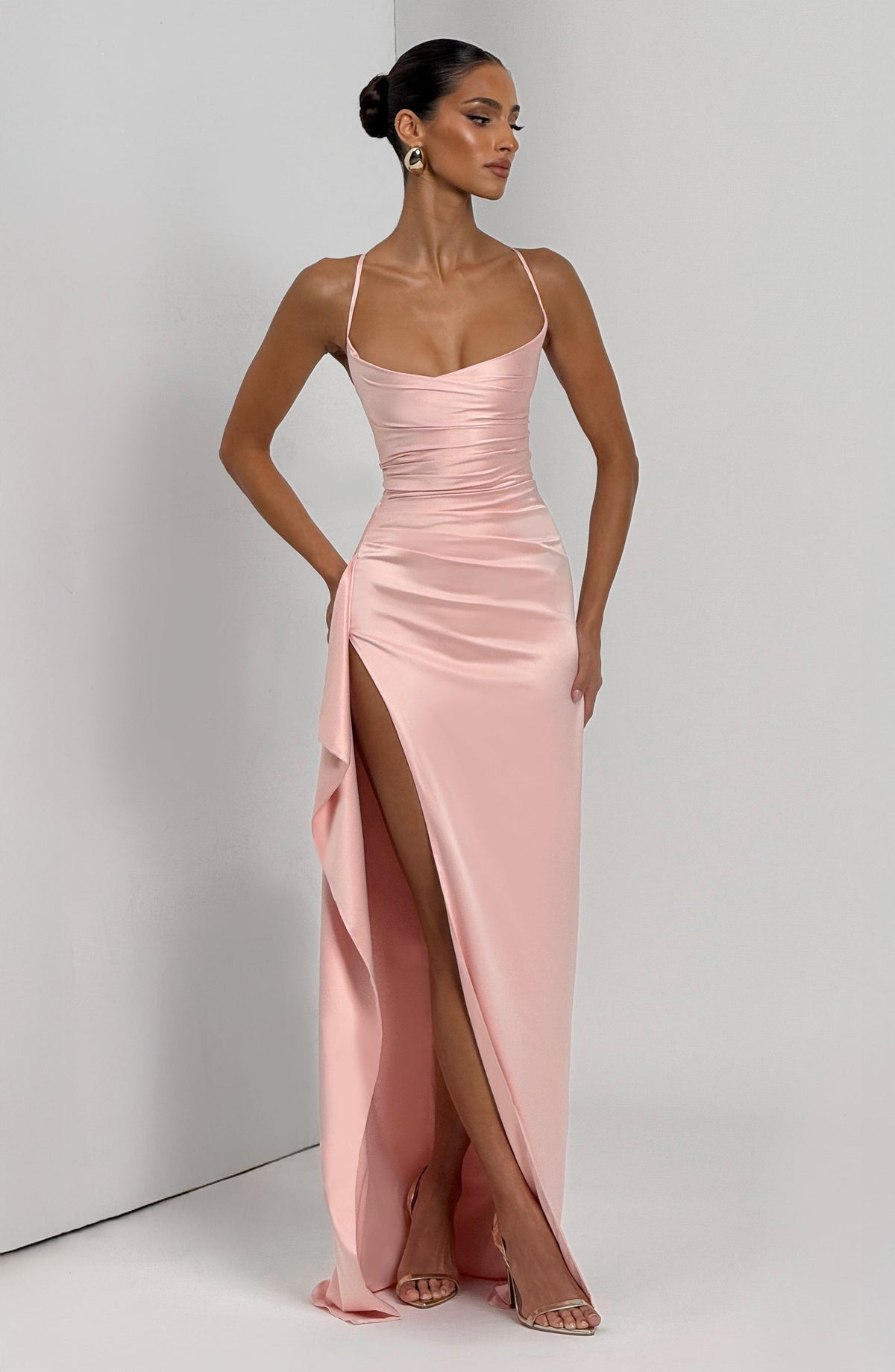 Flourenne Helena Maxi Dress in Blush