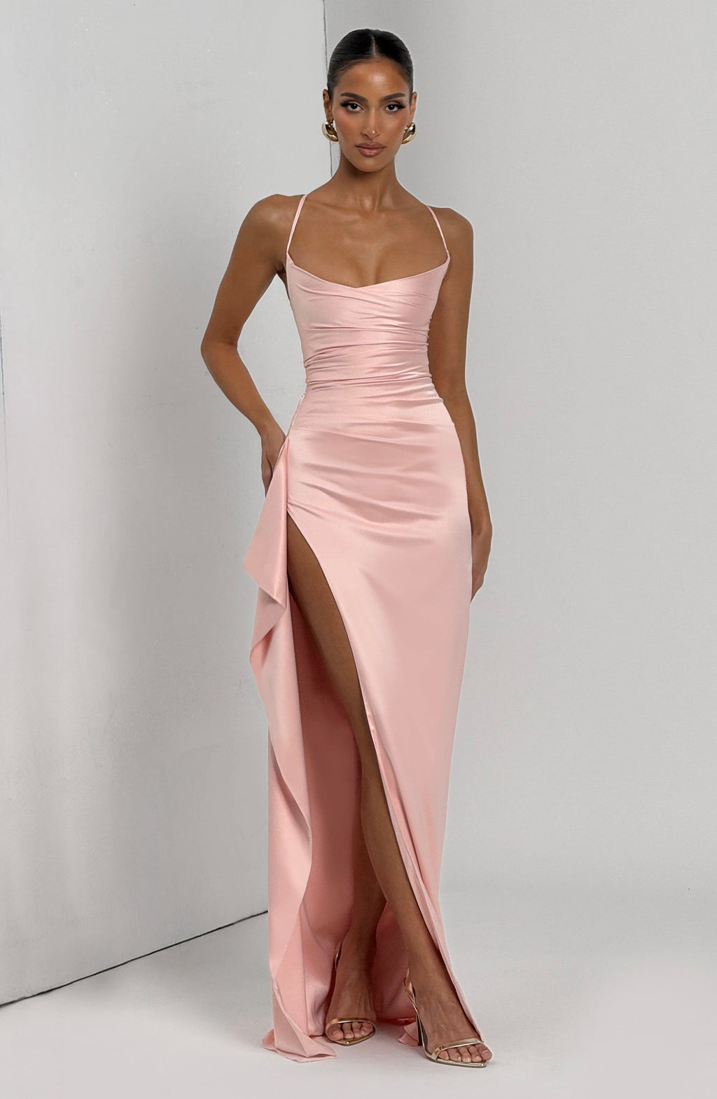 Flourenne Helena Maxi Dress in Blush