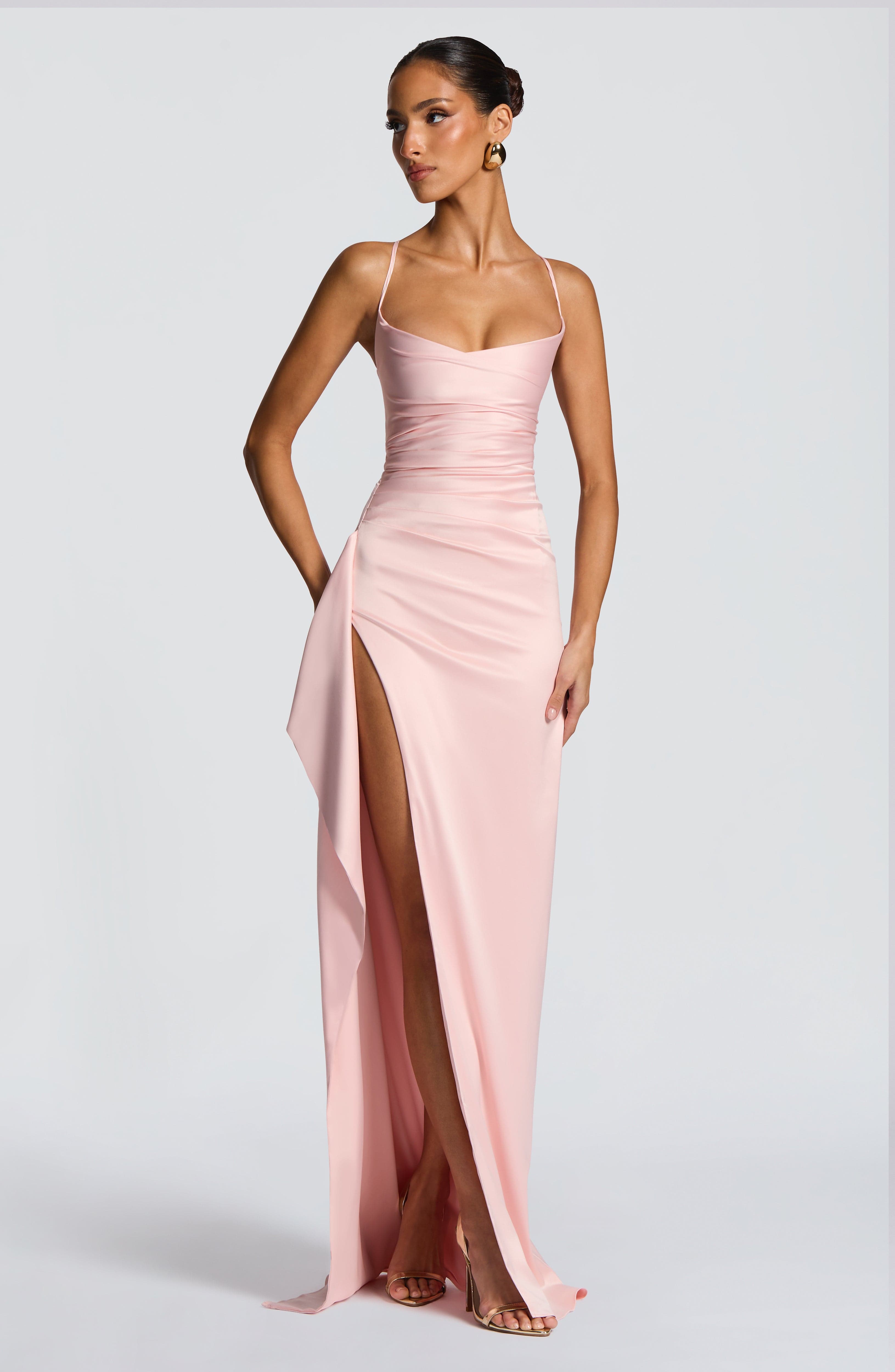 Flourenne Helena Maxi Dress in Blush
