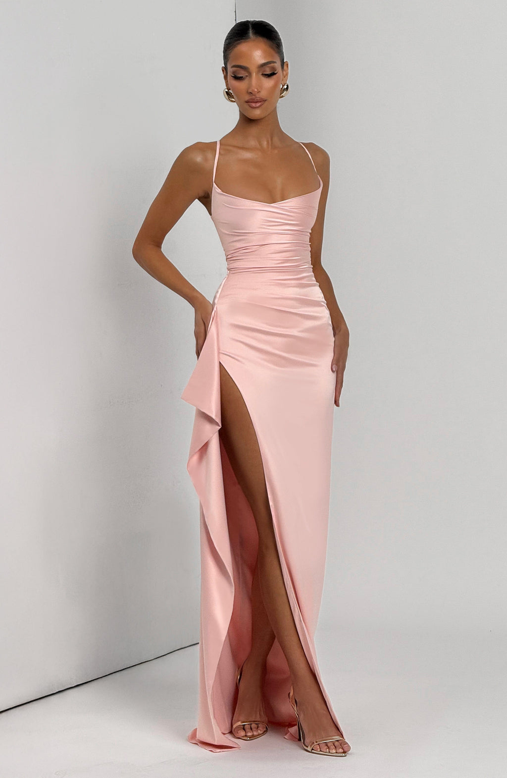 Flourenne Helena Maxi Dress in Blush