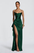 Flourenne Helena Maxi Dress in Emerald