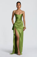 Flourenne Helena Maxi Dress in Olive